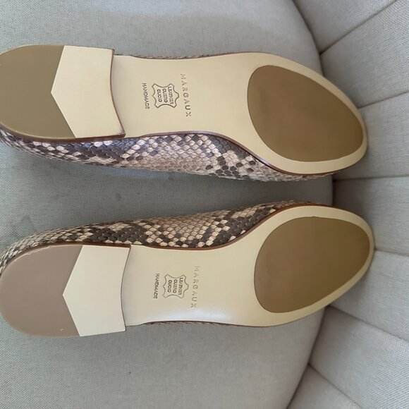 MARGAUX Classic Ballet Flat Natural Python Beige/Blush - EU 40A brand new unworn - Picture 3 of 7